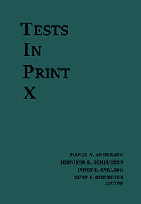 Tests In Print X Cover