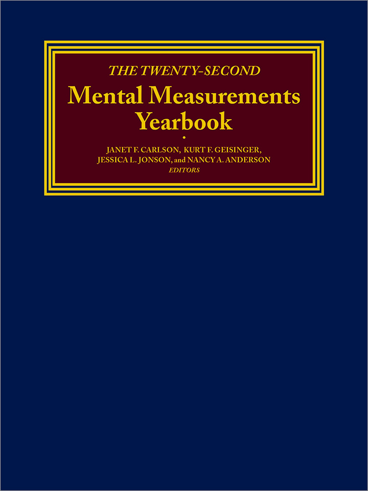 22nd Mental Measurements Yearbook cover