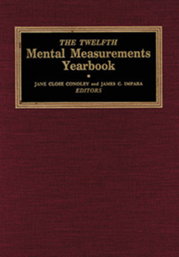 The Twelfth Mental Measurements Yearbook