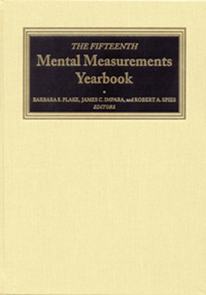 The Fifteenth Mental Measurements Yearbook