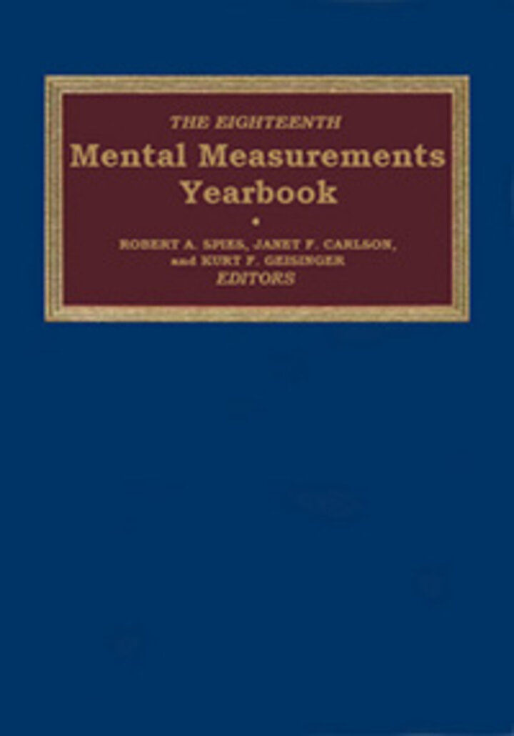 The Eighteenth Mental Measurements Yearbook