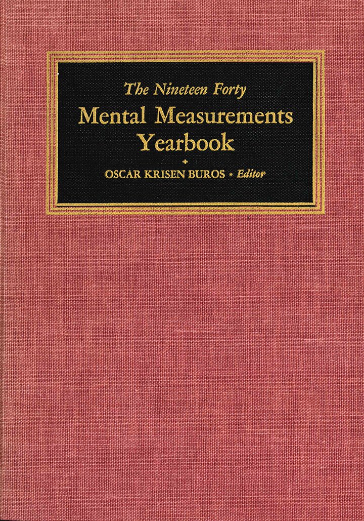 1940 Mental Measurements Yearbook