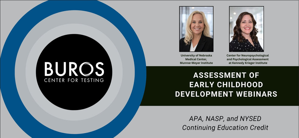 Early Childhood Assessment Webinars
